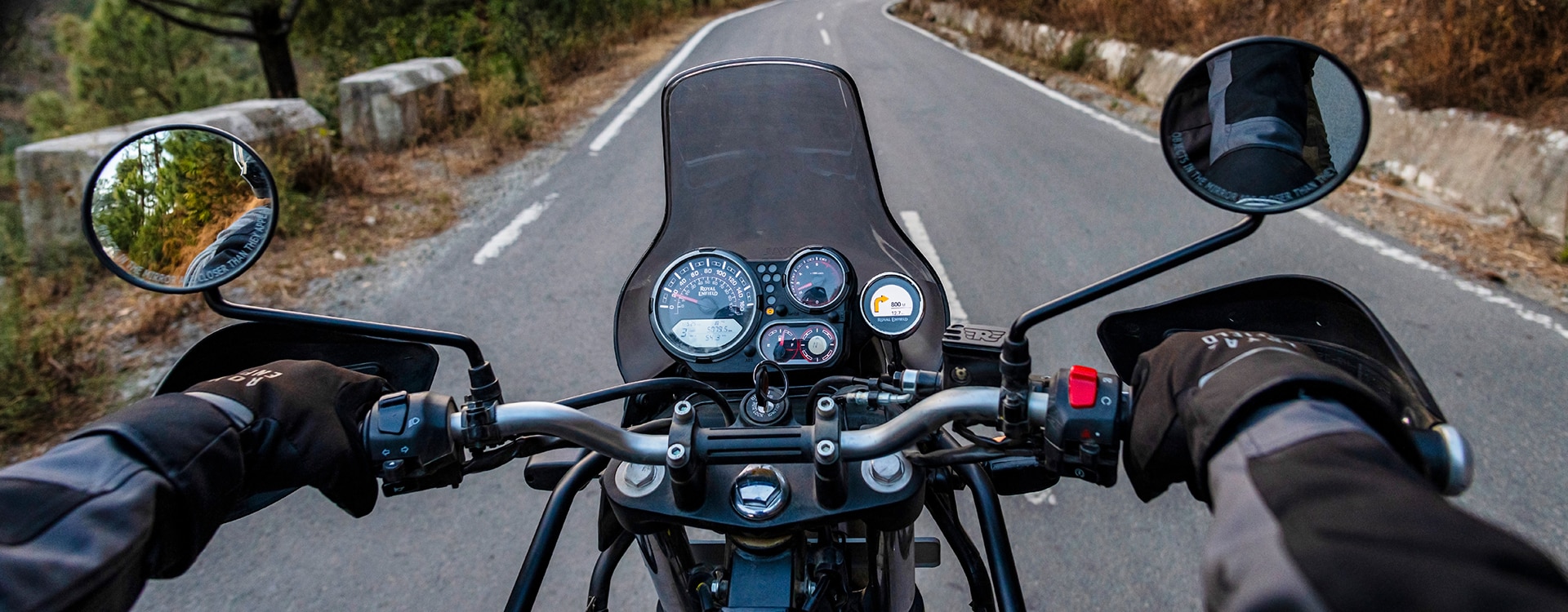 Royal Enfield Himalayan with Tripper navigation system