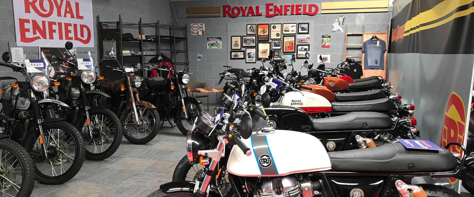 Take a look inside our Royal Enfield motorcycle showroom in Louth, Lincolnshire