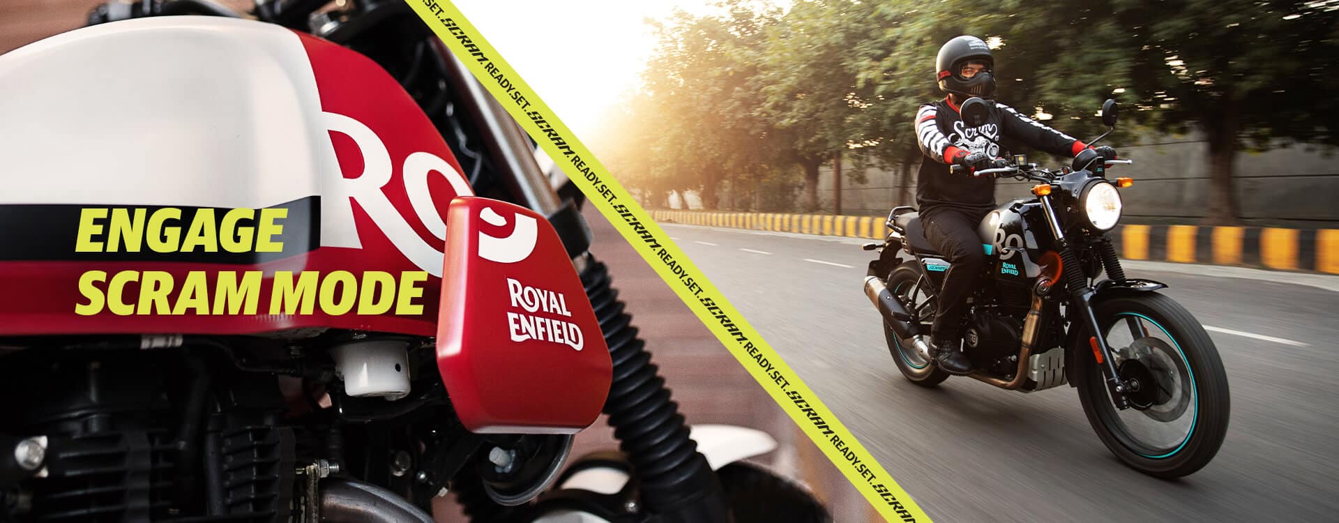 Navigate the urban game of snakes and ladders with the Royal Enfield Scram