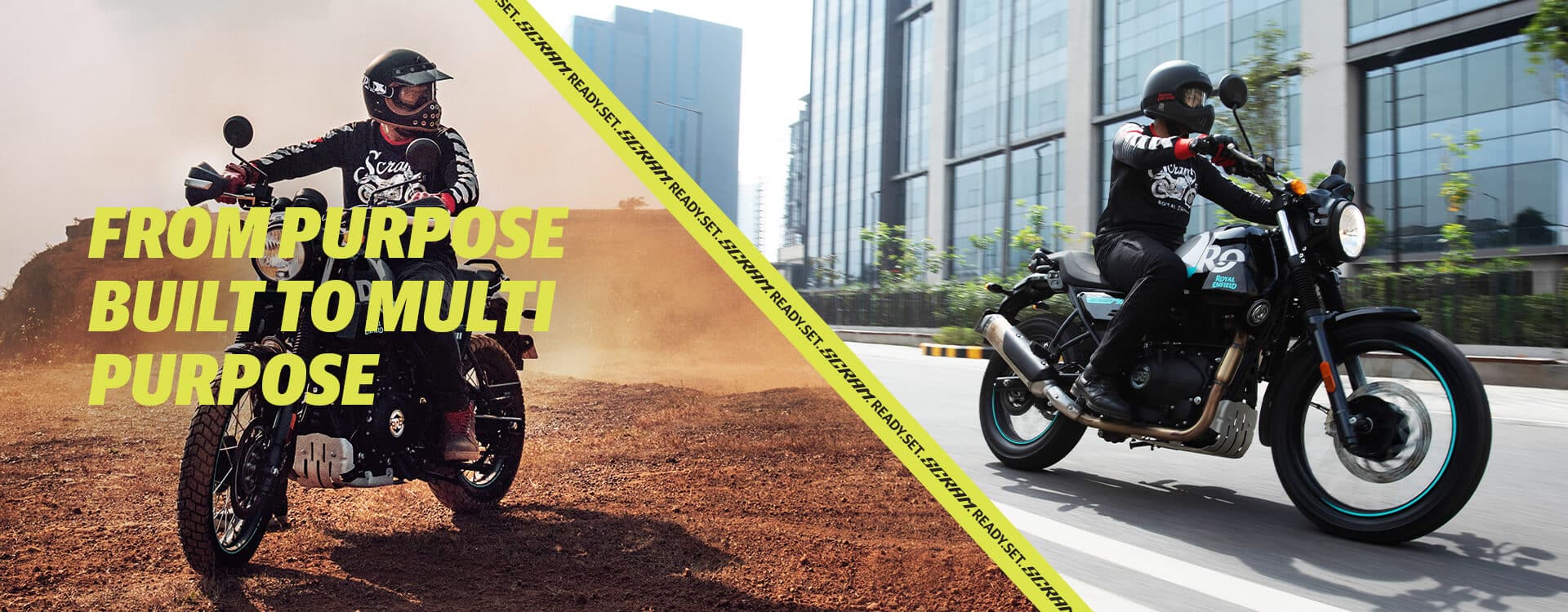 The Royal Enfield Scram is optimised for agility