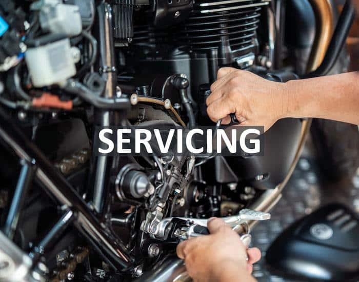 Motorbike servicing, MOTs, repairs and new tyres
