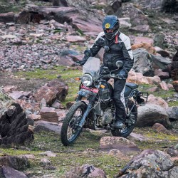 Royal Enfield Himalayan on rugged terrain