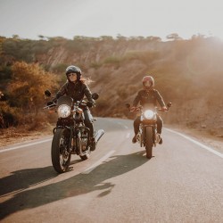 On the open road - Royal Enfield Continental GT