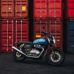 Royal Enfield Interceptor in Ventura Blue
