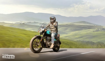 On the open road - Royal Enfield Meteor