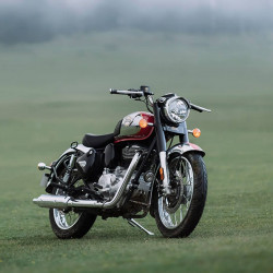 Royal Enfield Classic 350 motorbike in the country