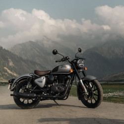 Impeccable crafted lines of the Royal Enfield Classic 350 motorbike