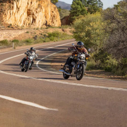 The Super Meteor's USD front suspension promise complete confidence and control