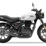 Dapper White Royal Enfield Hunter 350 Motorbike in Dapper White