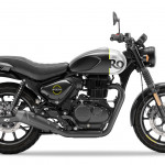 Rebel Black Royal Enfield Hunter 350 Motorbike in Rebel Black